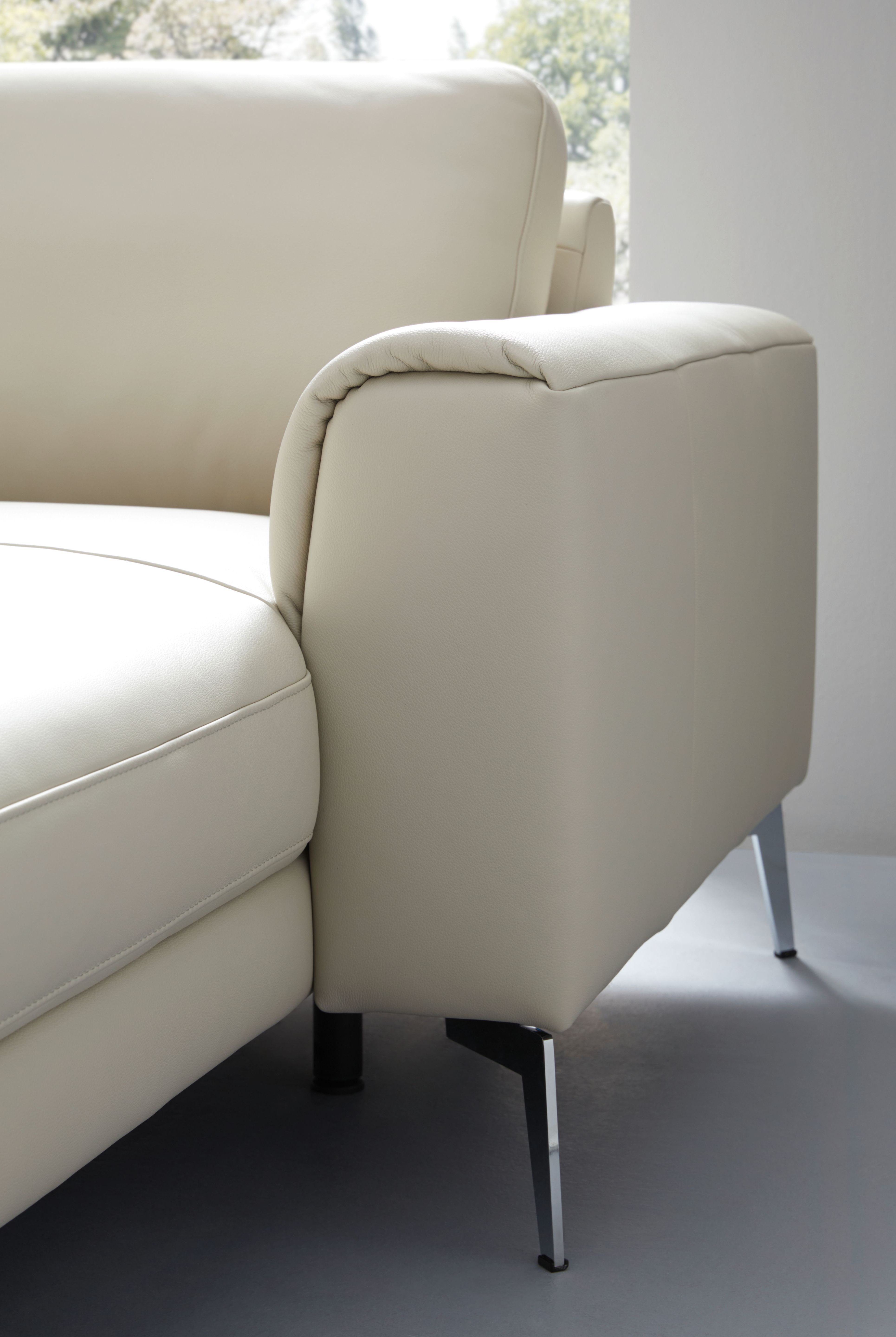 Contur Sofa 3-Sitzer Enna Bezug Leder Grau online kaufen
