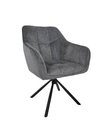 Armlehnstuhl MARLE - drehbar, Stoff, Anthrazit ALS 100861 MARLE Anthrazit Schwarz Masterbild small | Homepoet