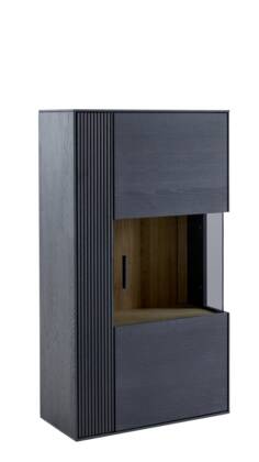Hängevitrine Estana - Eiche massiv, Anthrazit gs 25 Vitrine estana eiche anthrazit ma 03 001 small | Homepoet