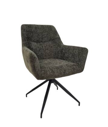 Armlehnstuhl MARYBEL - drehbar, Stoff, Grün ALS 100865 MARYBEL Gruen Schwarz Masterbild small | Homepoet