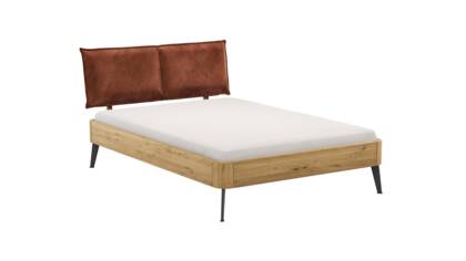 Bettgestell 1660 - Liegefläche ca. 140x200 cm, Wildeiche massiv, geölt na Bett 1660 masterbild 129653 small | Homepoet