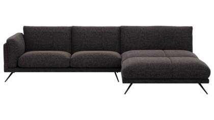 2,5-Sitzer, Longchair rechts, Rückenlehne verstellbar (manuell)