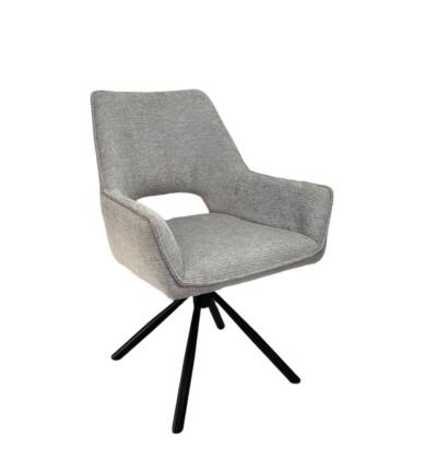 Armlehnstuhl MARESA - drehbar, Stoff, Silberfarben ALS 100857 MARESA Silberfarben Schwarz Masterbild small | Homepoet