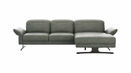 2,5-Sitzer, Longchair rechts, Kopfstütze/Armlehne/Sitztiefe verstellbar (manuell)