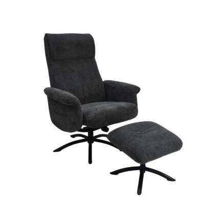 TV Sessel 100819 MORTON Grau Schwarz Masterbild small | Homepoet