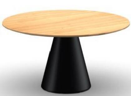 Esstisch Ose - Rund D ca. 115 cm, Wildeiche furniert tisch ose rund small | Homepoet