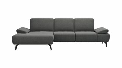 Longchair links, 2,5-Sitzer, Armlehne/Sitztiefe verstellbar (manuell)
