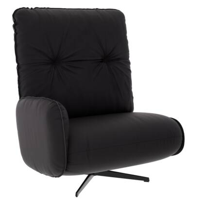 Loungesessel Lovere - Leder, Schwarz, Armlehne links Co Lounger Lovere 68601 Pueblo black masterbild 143358 small | Homepoet
