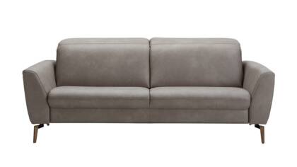 Sofa Tulsa KV - 3-Sitzer, inkl. Kopfteilverstellung, Leder, Graubeige 004.6 na 25 3 sitzer tulsa kv leder gravel fs 001 small | Homepoet