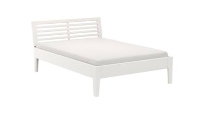 Bettgestell 1660 - Liegefläche ca. 140x200 cm, Kiefer massiv, Weiß na Bett 1660 masterbild 129420 small | Homepoet