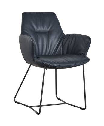 contur armlehnstuhl pegara leder blau masterbild small | Homepoet