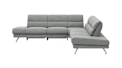 Ecke links, 2-Sitzer, Kopfteil/Sitztiefe verstellbar (manuell), Relaxfunktion (motorisch)