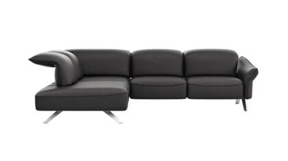 Ecke links, 2,5-Sitzer, Kopfteil/Sitztiefe verstellbar (manuell), Relaxfunktion (motorisch)