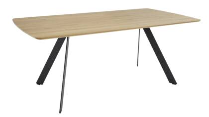 Esstisch Bat - LB ca. 160x100 cm, Wildeiche massiv, Metall schwarz rf 25 Bat tisch eiche fs 01 001 small | Homepoet