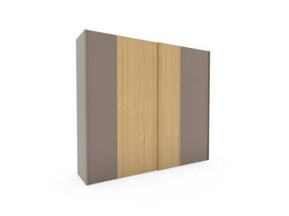 Schiebetürenchrank Matera - BHT ca. 262x236x60 cm - Lack Bisquit, Wildeiche co matera schiebetuernenschrank grau eiche masterbild small | Homepoet