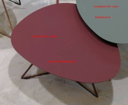 Couchtisch Fano - LBH ca. 67x60x38 cm, Fenix, Bordeaux Fano Couchtisch TOP nieder rosso askja small | Homepoet