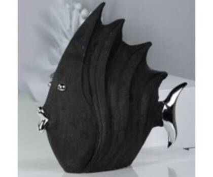 Dekoobjekt Fisch BH ca. 29x26 cm, Schwarz dekoobjekt fischer 49593 masterbild small | Homepoet