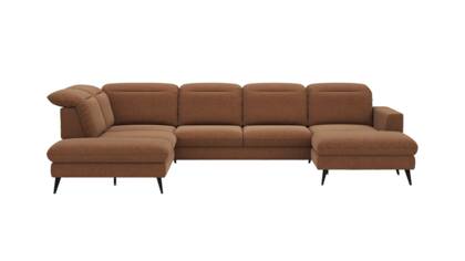 Ecke links, 2,5-Sitzer, Longchair rechts, Kopfteil/Sitztiefe verstellbar (manuell)