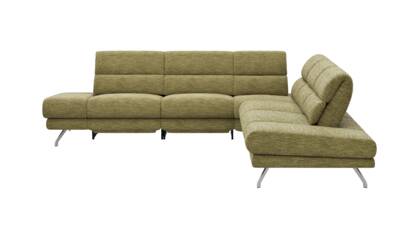 Ecke links, 2-Sitzer, Kopfteil/Sitztiefe verstellbar (manuell), Relaxfunktion (motorisch)
