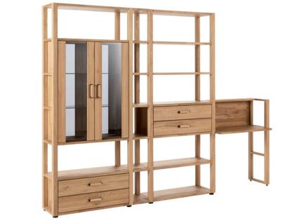 Wohnwand Elara - Eiche massiv, legno geölt 008.24 na 26 regal homeoffice elara eiche legno fs 01 small | Homepoet