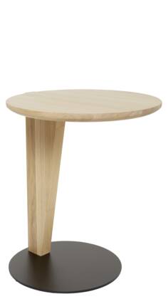 Beistelltisch Cono - DH ca. 42x51 cm, Eiche massiv, Bianco co 25 beistelltisch cono eiche bianco hoch fs 01 001 small | Homepoet