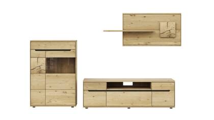 Wohnwand Amora - Wildeiche massiv bianco gc Wohnkombination Amora masterbild 114999 small | Homepoet