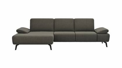 Longchair links, 2,5-Sitzer, Armlehne/Sitztiefe verstellbar (manuell)