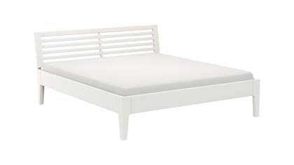 Bettgestell 1660 - Liegefläche ca. 180x200 cm, Kiefer massiv, Weiß na Bett 1660 masterbild 129424 small | Homepoet