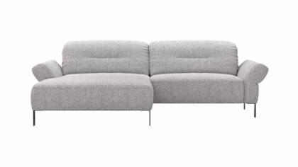 Longchair links, 1,5-Sitzer, Kopfstütze/Armlehne verstellbar (manuell)