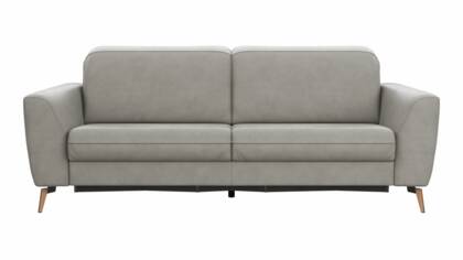 Sofa Tulsa KV - 3-Sitzer, inkl. Sitzvorzug (motorisch) und Kopfteilverstellung, Leder, Graubeige na Sofa Tulsa KV graubeige masterbild 138453 small | Homepoet