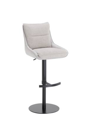 Barhocker MANDY - höhenverstellbar, Stoff, Silbergrau BH 100832 MANDY Silbergrau Masterbild small | Homepoet