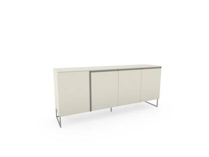 Sideboard Venzone - BHT ca. 216x95x52 cm, Lack, Hellgrau co venzone sideboard lack platino masterbild small | Homepoet