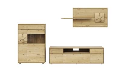 Wohnwand Amora - Wildeiche massiv bianco gc Wohnkombination Amora masterbild 108719 small | Homepoet