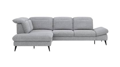 Ecke links, 2,5-Sitzer, Schlaffunktion, Kopfteil/Armteil/Sitztiefe verstellbar (manuell)