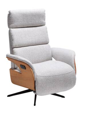 Relaxsessel Amila - Größe S, inkl. 2-motorischer Relaxfunktion und Kopfteilverstellung, Stoff, Silbergrau 008.15 na 26 sessel amila small 2 motor stoff silbergrau fs 01 small | Homepoet