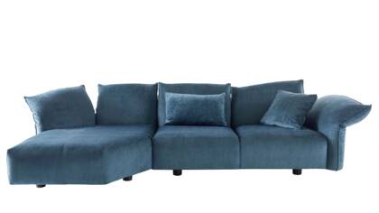 Ecksofa Motone - Trapezsofa links, 2,5-Sitzer, Stoff, Türkis co 25 motone trapezsofa stoff gr  n t  rkis 02 fs 001 links offen small | Homepoet