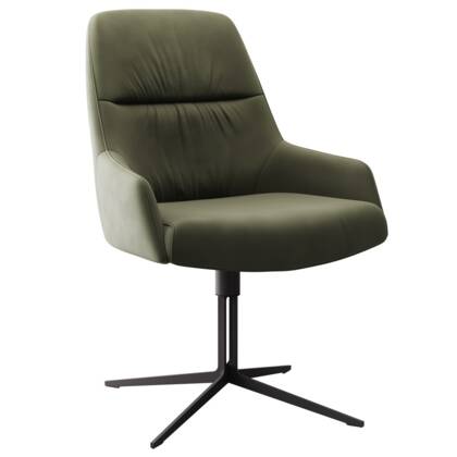 Armlehnstuhl Sagres - drehbar, Leder, olive gf St  hle Sagres masterbild 144615 small | Homepoet