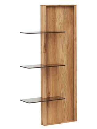 Wandregal Saratoga - rechtsseitig, Wildeiche massiv, natur geölt na Wandregal Saratoga masterbild 202949 small | Homepoet