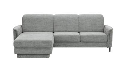 Longchair links, 2,5-Sitzer, Kopfteil verstellbar (manuell)
