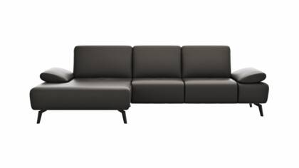 Longchair links, 2,5-Sitzer, Armlehne/Sitztiefe verstellbar (manuell)