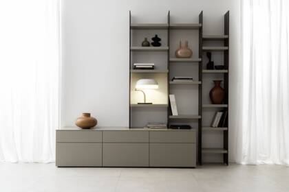 Wohnwand 3900 - Lack matt, hellgrau 23 co regalwand 3900 muschelgrau mil 4730 23 small | Homepoet