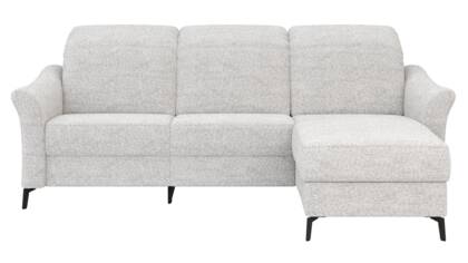 Ecksofa Canterbury - 2,5-Sitzer mit Longchair rechts, inkl. Relaxfunktion (motorisch) und Kopfteilverstellung, Stoff, Offwhite la Polsterecke Canterbury offwhite masterbild 3026125 small | Homepoet