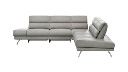 Ecke links, 2-Sitzer, Kopfteil/Sitztiefe verstellbar (manuell), Relaxfunktion (motorisch)