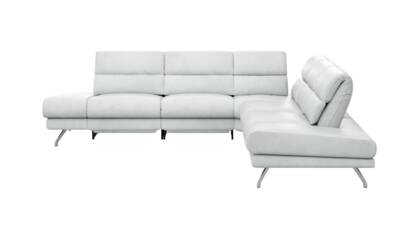 Ecke links, 2-Sitzer, Kopfteil/Sitztiefe verstellbar (manuell), Relaxfunktion (motorisch)