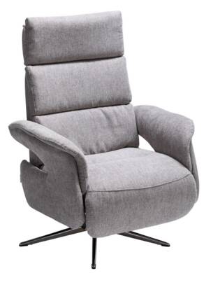 Relaxsessel Amila - Größe M, inkl. Relaxfunktion und Kopfteilverstellung, Stoff, Grau 008.14 na 26 sessel amila medium manuell stoff grau fs 01 small | Homepoet