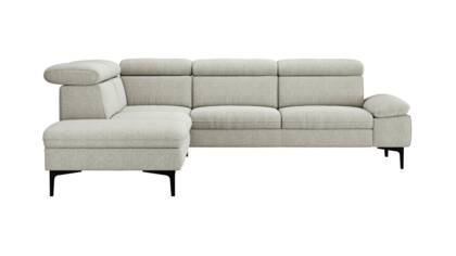 Ecke links, 2,5-Sitzer, Kopfteil verstellbar (manuell)