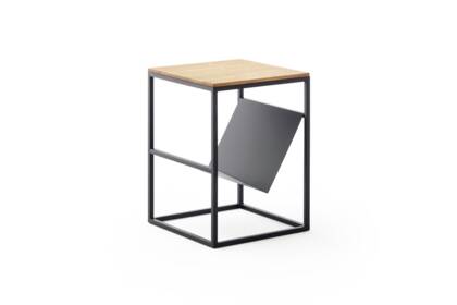 RF Gradel JoanZ Metall schwarz Eiche Beistelltisch fs 02 3897 24 fein small | Homepoet