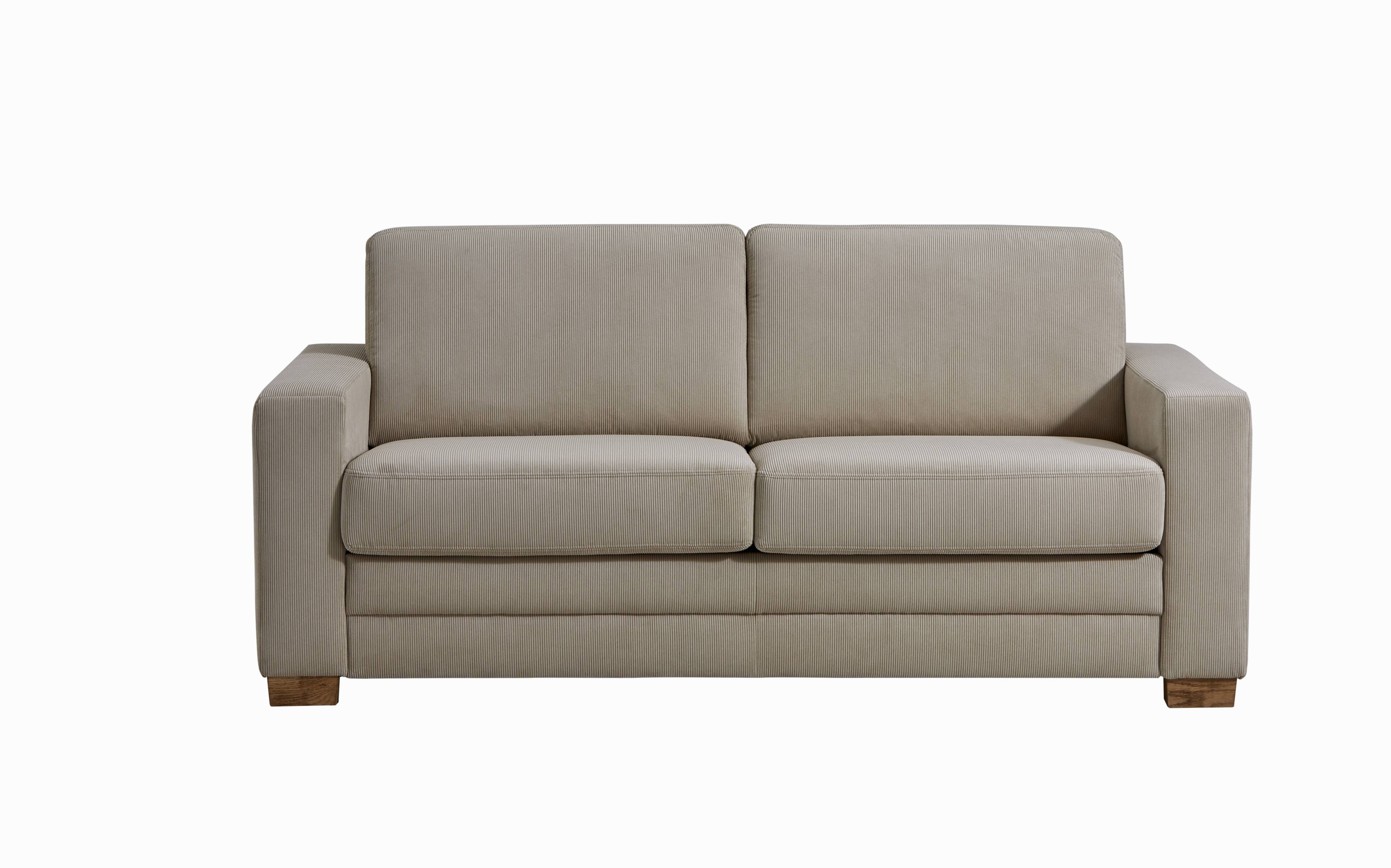 sofa lakeville - 2-sitzer inkl. schlaffunktion, gestell schwarz, stoff,  beige