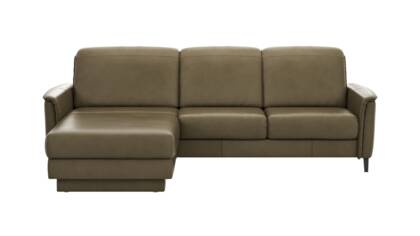 Longchair links, 2,5-Sitzer, Kopfteil verstellbar (manuell)