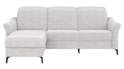 Ecksofa Canterbury - Longchair links mit 2,5-Sitzer, inkl. Relaxfunktion (motorisch) und Kopfteilverstellung, Stoff, Offwhite la Polsterecke Canterbury offwhite masterbild 3026129 small | Homepoet